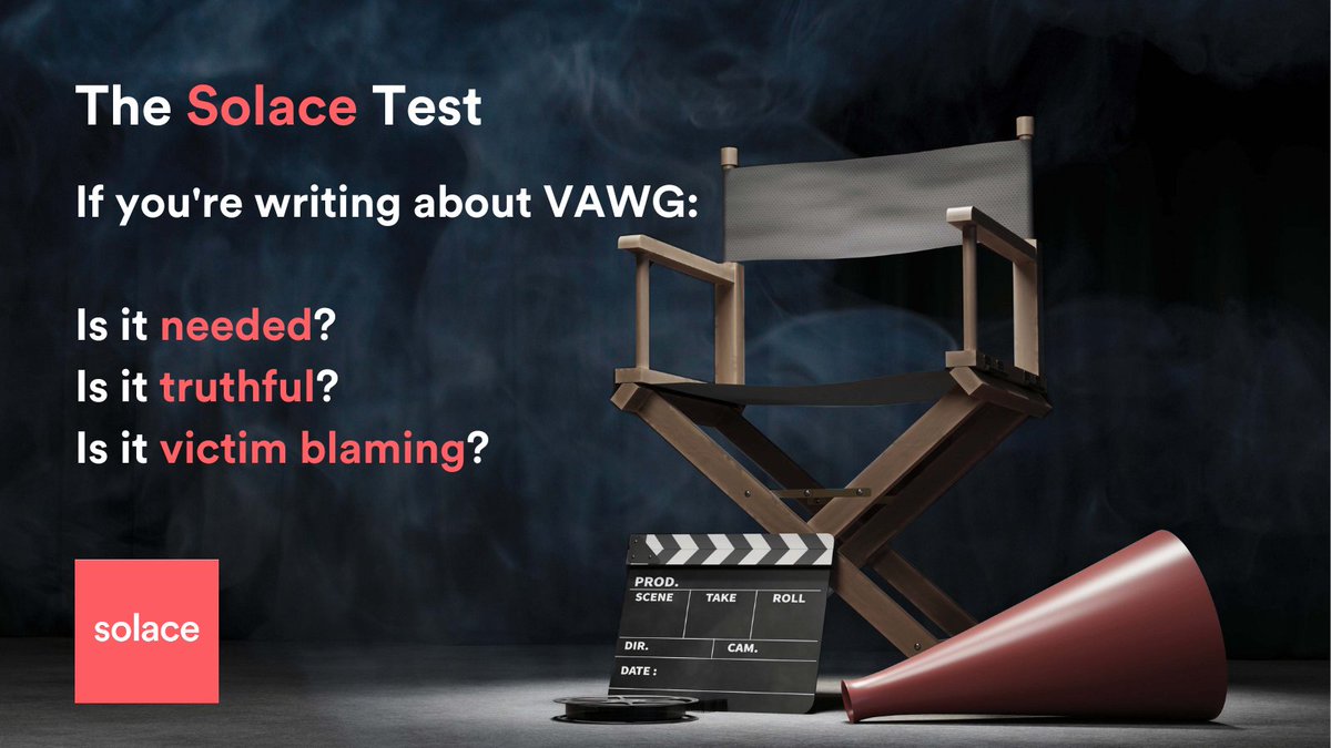 SolaceWomensAid's tweet photo. Are you a TV Producer? How women are discussed in the media matters. Use our Solace Test when you’re writing about VAWG. See more information here https://t.co/sBhMNRbiWF #TVProducer #SolaceTest #EndVAWG https://t.co/Recz8i4xag