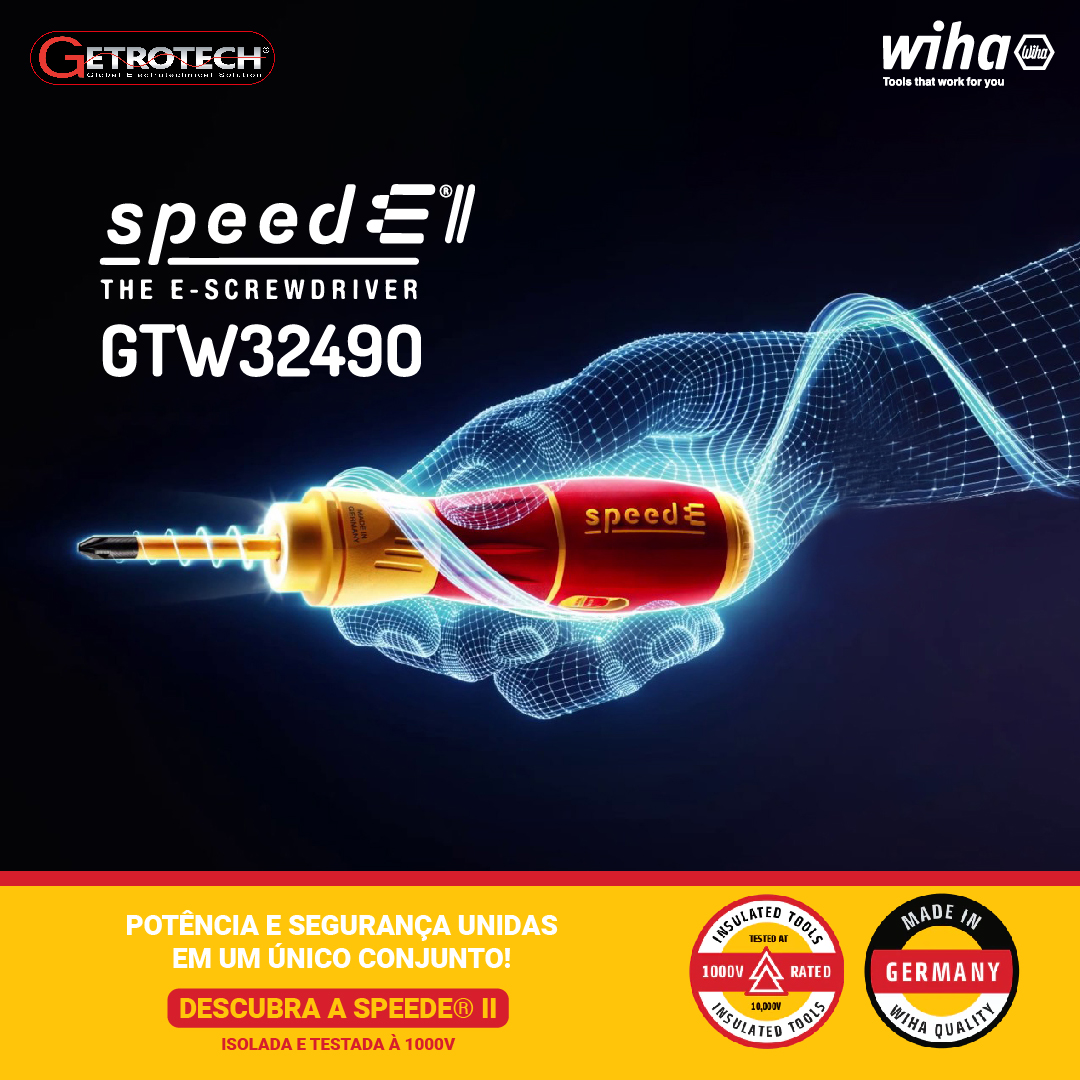 Getrotech's tweet image. Apresentamos nesta postagem o Conjunto de Chave Elétrica Isolada SpeedE® II, GTW32490, com hastes SlimLine da Wiha, mais rápida, mais forte e mais eficiente do que nunca!

Inscreva-se em nosso canal e compartilhe com seus amigos: youtube.com/watch?v=EY4VYV…
#Getrotech #Wiha #SpeedEII
