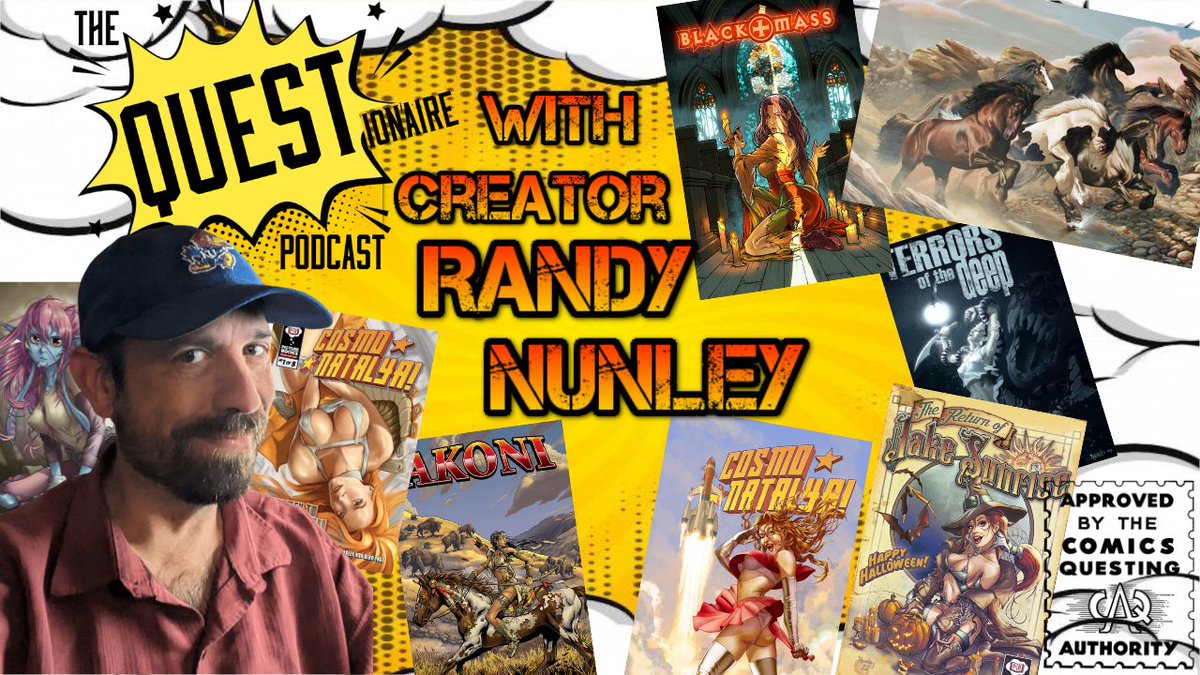 QUESTionairePC's tweet photo. #RandyNunley &amp; @evilkalman were both pleasures to have on the show. Check their #QUESTS out now! Tonight we got @AlexCormack4 &amp; tomorrow @Tomkellyart as #TheQUESTionaire keeps digging into the minds of some great #Creators #ComicBooks #Podcast #Interview 

https://t.co/ticzua6m9m https://t.co/8xTXjuT8OA