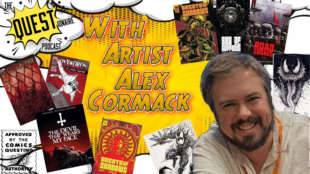 QUESTionairePC's tweet photo. #RandyNunley &amp; @evilkalman were both pleasures to have on the show. Check their #QUESTS out now! Tonight we got @AlexCormack4 &amp; tomorrow @Tomkellyart as #TheQUESTionaire keeps digging into the minds of some great #Creators #ComicBooks #Podcast #Interview 

https://t.co/ticzua6m9m https://t.co/8xTXjuT8OA