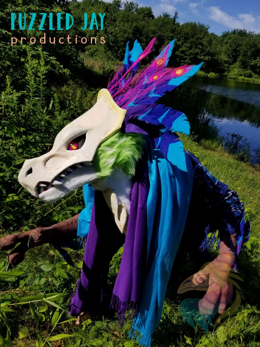 PuzzledJayPros's tweet photo. It's an older project, but we're still proud of this wild raptor!
Callyon was commissioned by the lovely @Suvillyon https://t.co/PJ8MNoDeGY