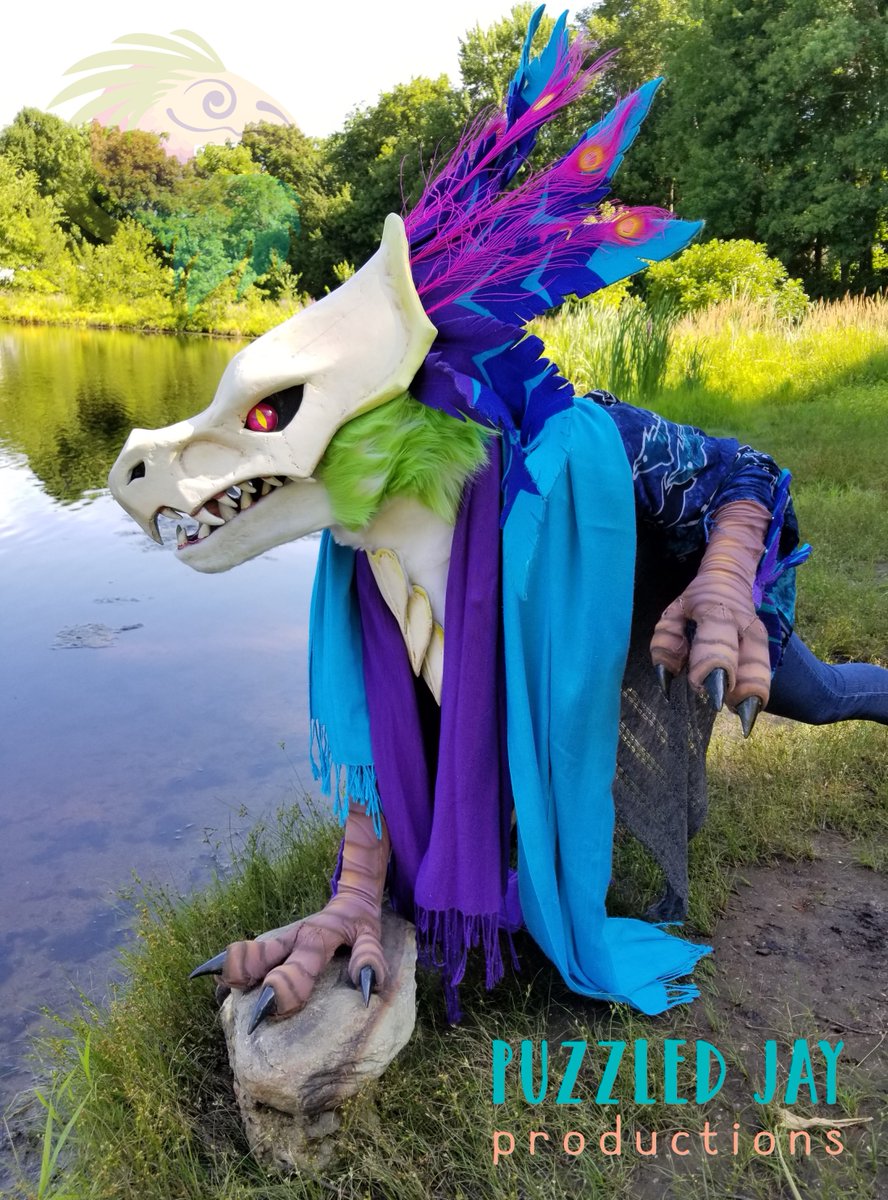 PuzzledJayPros's tweet photo. It's an older project, but we're still proud of this wild raptor!
Callyon was commissioned by the lovely @Suvillyon https://t.co/PJ8MNoDeGY