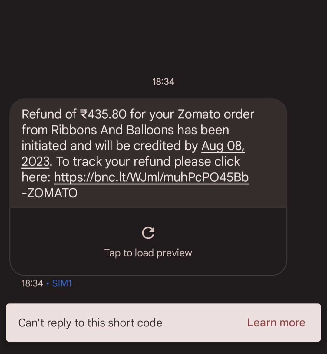 Komi_m_'s tweet photo. Restored faith💯✅
Thankyou so much ♥️ @zomato https://t.co/0ukkGlwR2Z