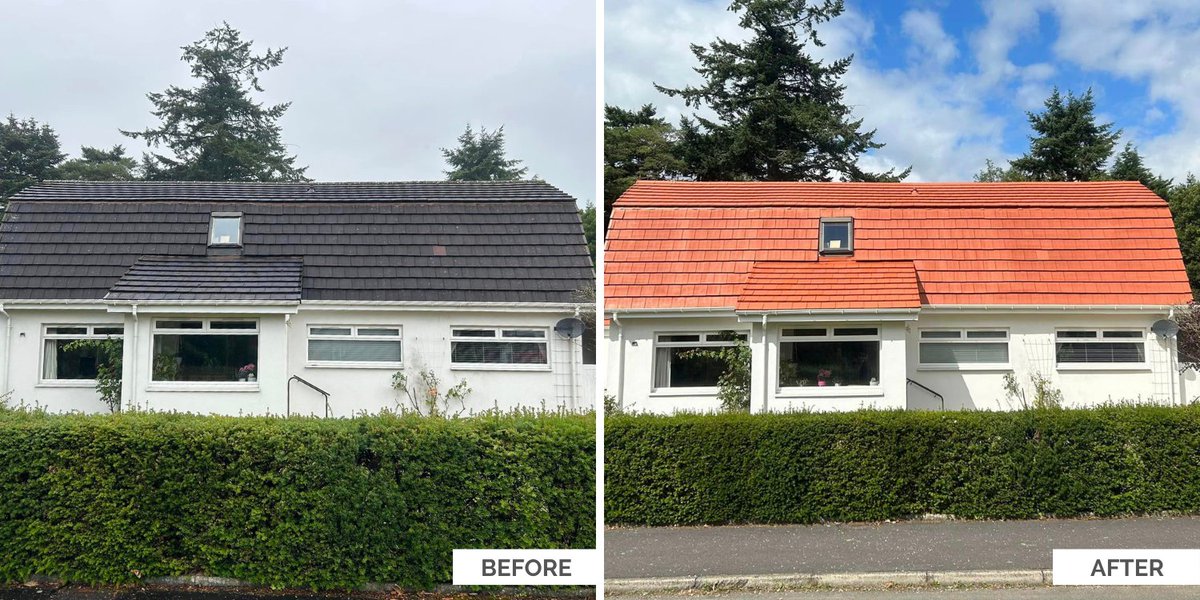 properlauk's tweet photo. Feel like your home doesn't quite stand out how you would like? Roof coatings may just be the answer you were looking for 🤩

Well done to the team at ProPERLA Approved Applicators Rooftek Ltd for this fantastic transformation 👏

🎨: RENOTEC Roof Coating in Tile Red

#RENOTEC https://t.co/EAyYS4C81F