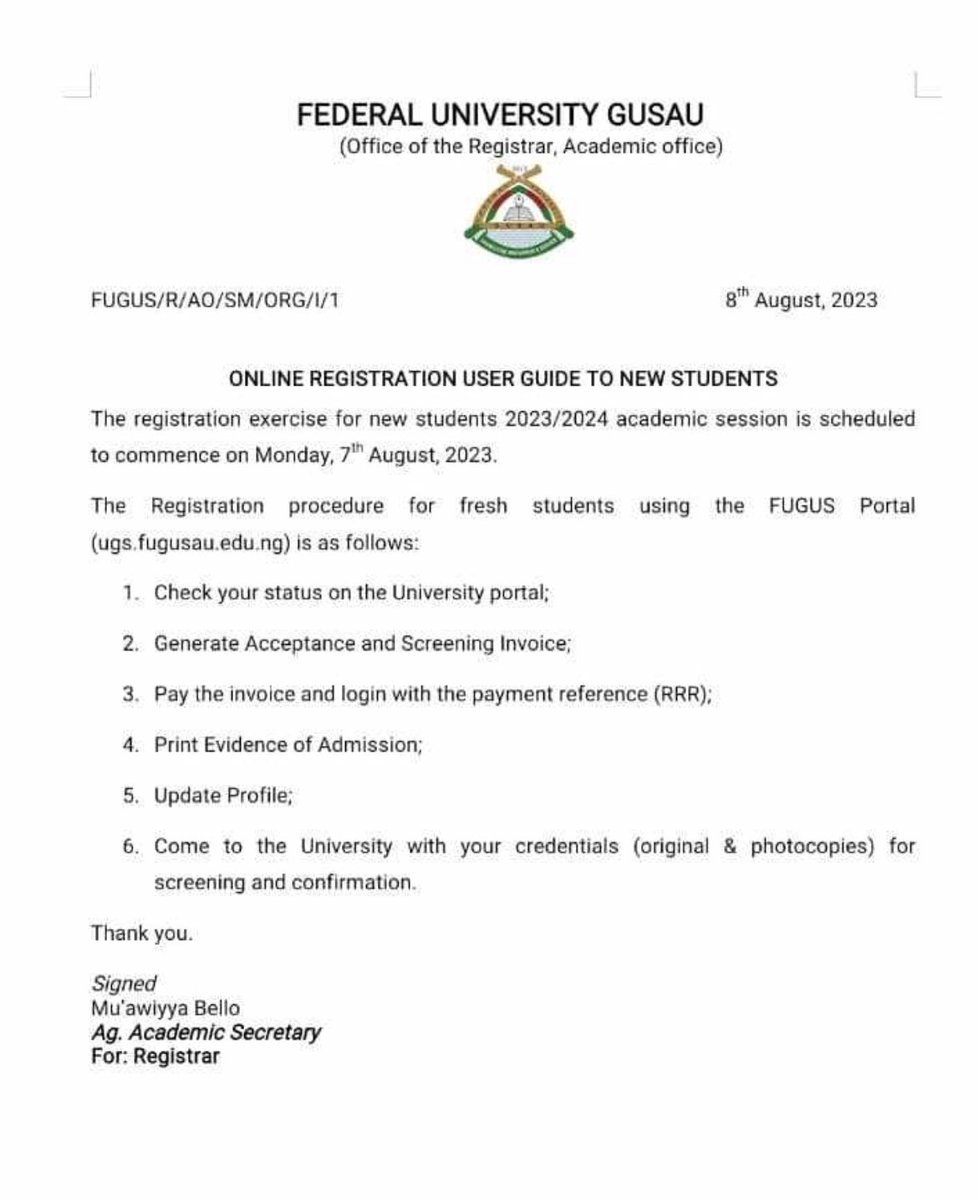 Federal University Gusau tweet media