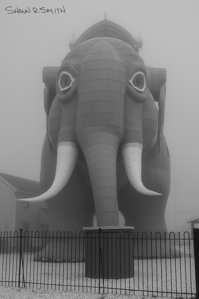 Classic @lucyelephant on a cloudy day. 
#lucytheelephant #margatecity