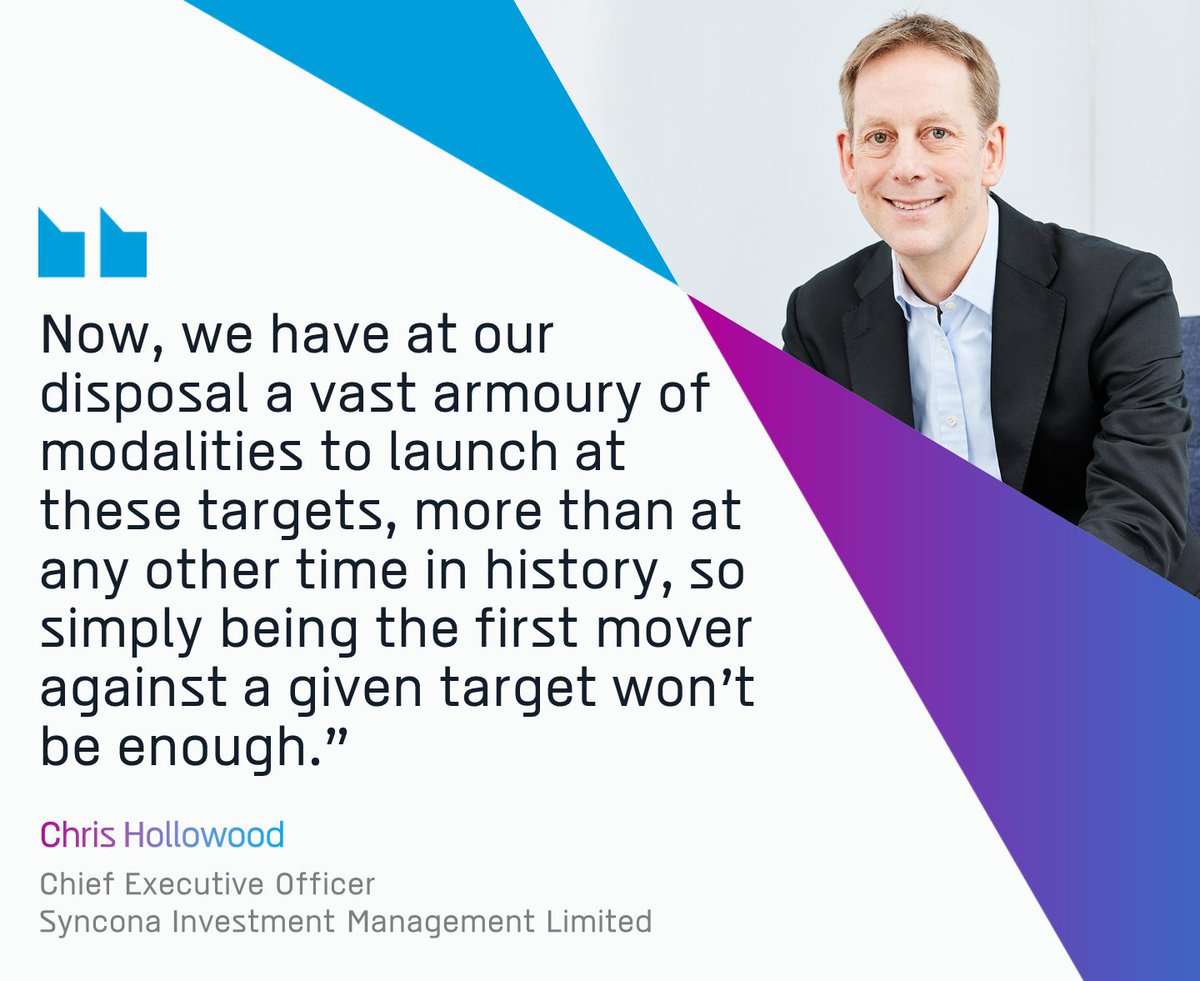 “Simply being the first mover against a given target won’t be enough”, Syncona CEO Chris Hollowood shares his perspective on the future of the scientific landscape. 

Find out more about current opportunities in the blog: synconaltd.com/news-and-insig… 

#lifescience #pharma #blog