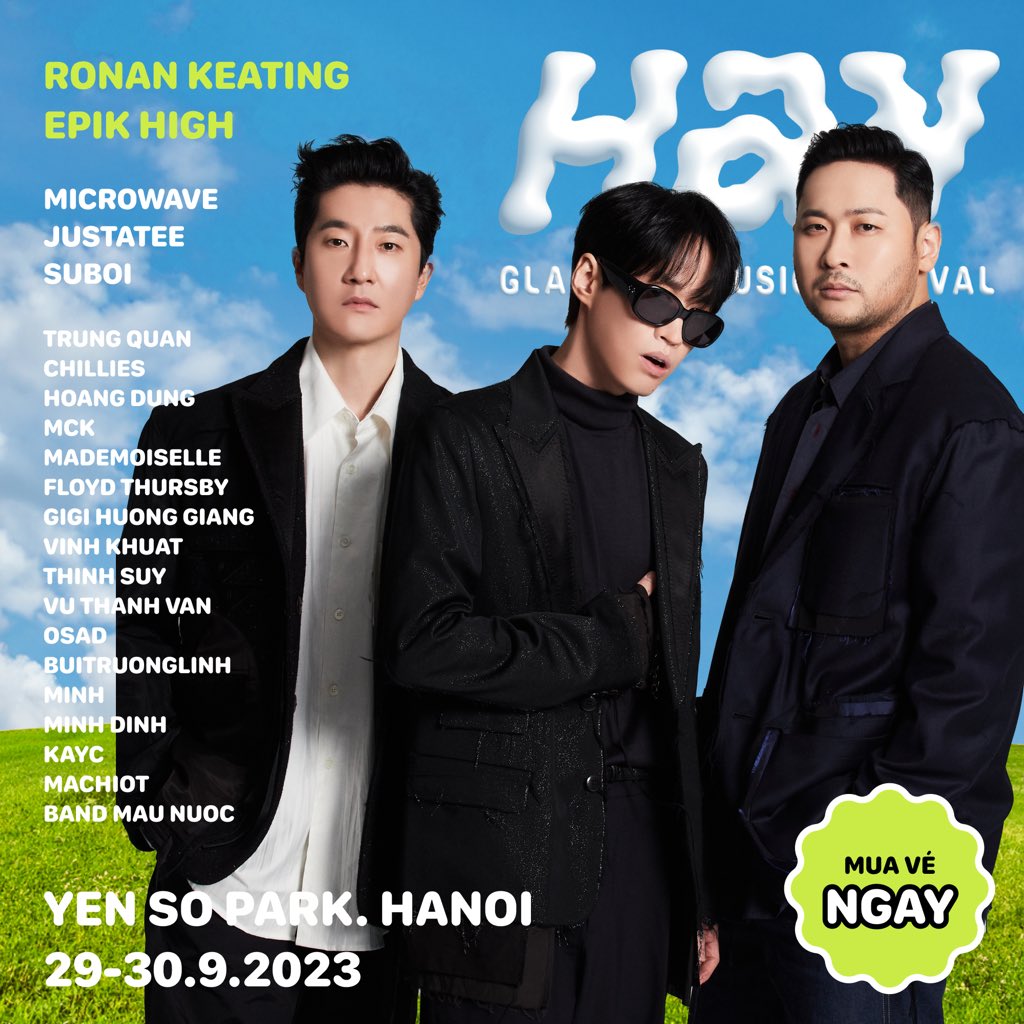 HANOI, are you ready???? 30.09.2023 🎫 Grab your ticket at hayfest.vn #HAYFEST #HAYGLAMPINGMUSICFESTIVAL #TheBROS #HAYFEST23 High Skool, chúng tôi tới đây! 🛫✨❤️