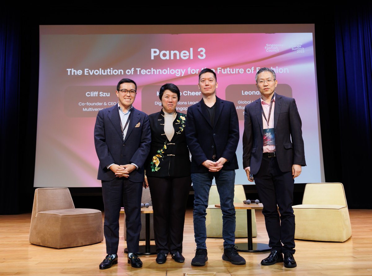 Our Global Head of Public Affairs and Singapore GM, Leonard Lin, recently attended Singapore Fashion Council’s Be the Change Summit! Leonard discussed how SHEIN uses @QueenofRaw's Materia MX software to source high-quality deadstock fabrics as part of a panel on tech in fashion.