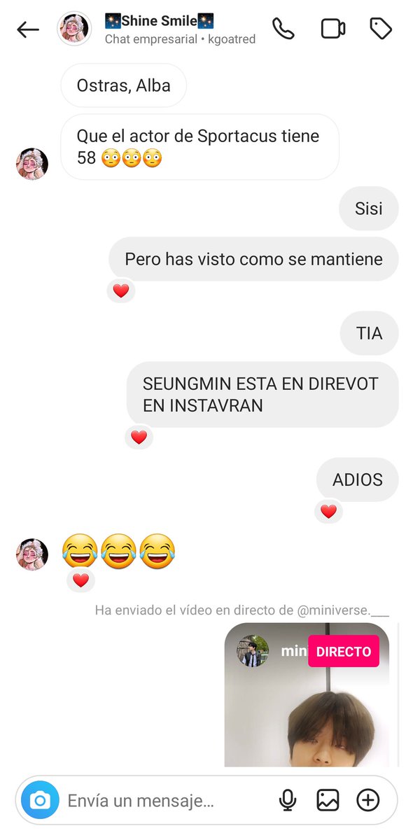 Meiko41523's tweet photo. Las prioridades bien claras, el primer directo en Instagram de Seungmin es sagrado 🙏🏻 https://t.co/Xleu2GTTrF