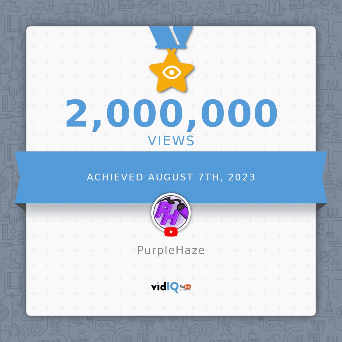 PurpleHazeGamer's tweet photo. We hit 2M views thanks to YOU, my amazing community! So grateful for each one who watched, liked, commented &amp; subscribed. Never dreamed I'd reach this milestone when I started. Your love &amp; support got us here. Thank you for being on this journey! Now let's get 3M! 💕 https://t.co/7N2QaNgl3D
