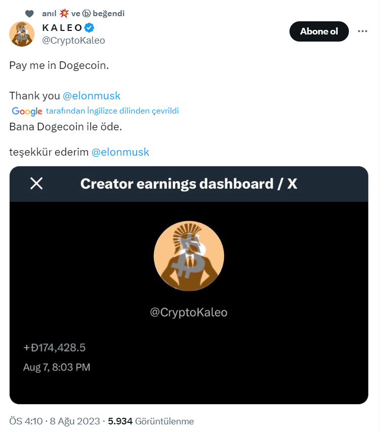 Kaleo'da başladı bu ps ama olsun :D #doge $doge