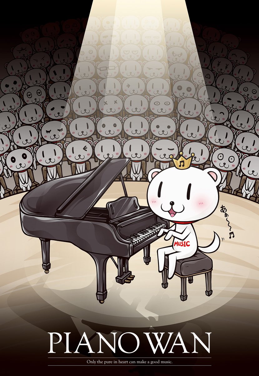 「PIANO WAN 8月8日は #鍵盤の日 #ピアノ」|Project.C.K.のイラスト