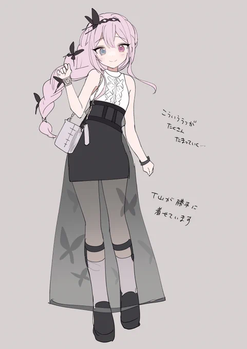 if衣装を考えるのが好きすぎて、実はこういう妄想ラフがVの子全員分"ある"