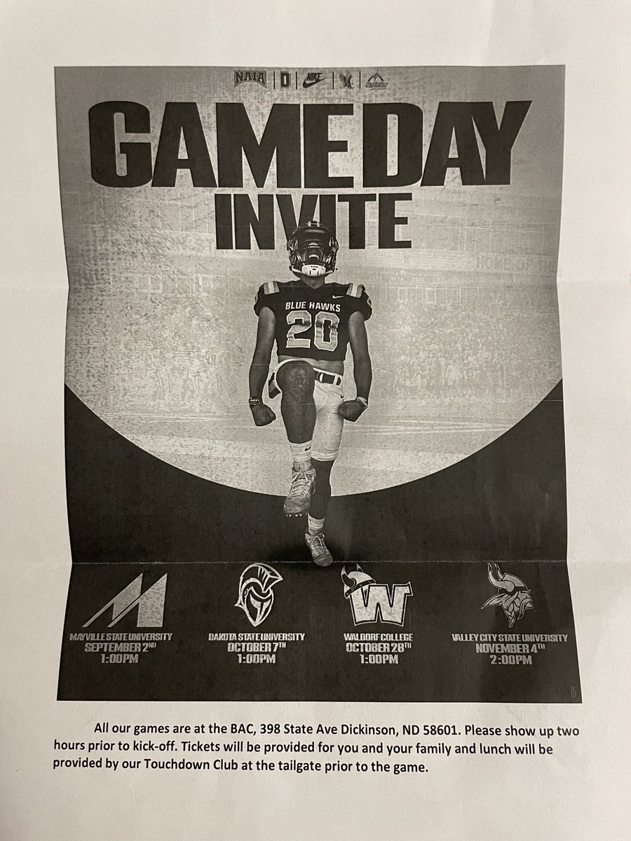 MilesWells_5's tweet photo. Thanks to @CoachPStanton for the @BlueHawkFB game day invite! https://t.co/RwjrwlHRol
