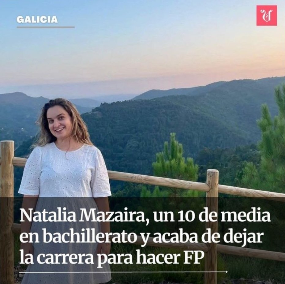 luisma_lopez's tweet photo. Un grado superior de FP no es menos que un grado universitario. Hay que normalizar de una vez el itinerario de la FP como algo válido como una primera opción académica. No es un plan B ni una puerta de atrás. https://t.co/7dYYwptzfk
