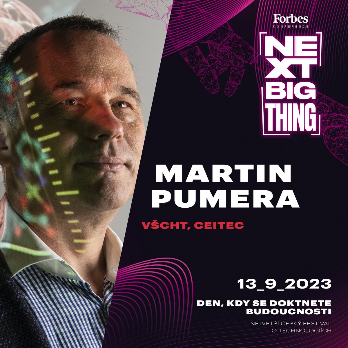 ForbesCesko's tweet photo. 🎟️ Early Bird Tickets na NEXT Big Thing jsou právě teď v prodeji! 👉 https://t.co/eW8FDxBog6
Už za 5️⃣ týdnů se uskuteční špičkový tech festival Forbes NEXT Big Thing 2023. Event je zaměřený na aktuální technologické inovace, futuristické vize, startupy a vědu. 🚀 #forbesnext https://t.co/mKixXUMs5o