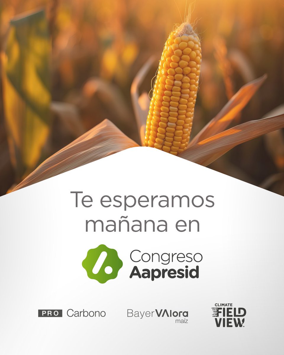 Del 9 al 11 de agosto, ¡nos volvemos a encontrar! 😎 Ya llega @CongresoAapresid 🌾
📍¿Dónde? Salón Metropolitano de Rosario
¡Te esperamos! 👉 Conocé más acá aapresid.org.ar
#FieldView #Sustentabilidad #TransformaciónDigital