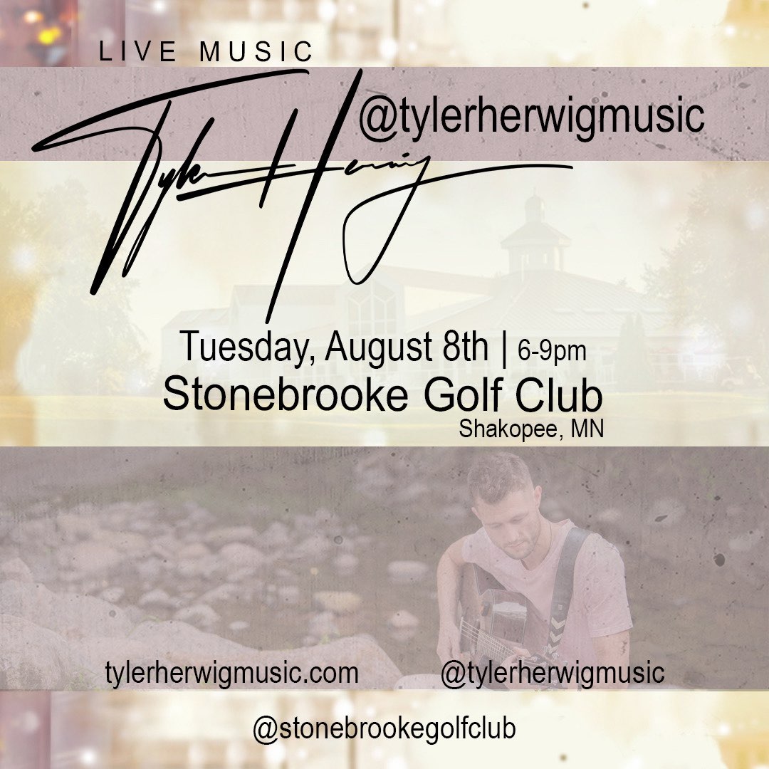 Live Music Alert!

Join me for an unforgettable evening at Stonebrooke Golf Club in Shakopee, MN! 

🗓️ Date: TONIGHT
🕕 Time: 6:00 PM - 9:00 PM
📍 Venue: Stonebrooke Golf Club, Shakopee, MN

Bring your friends and family out for some great food, drinks, and music!