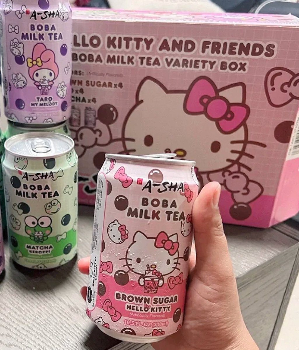 hello kitty boba milk tea