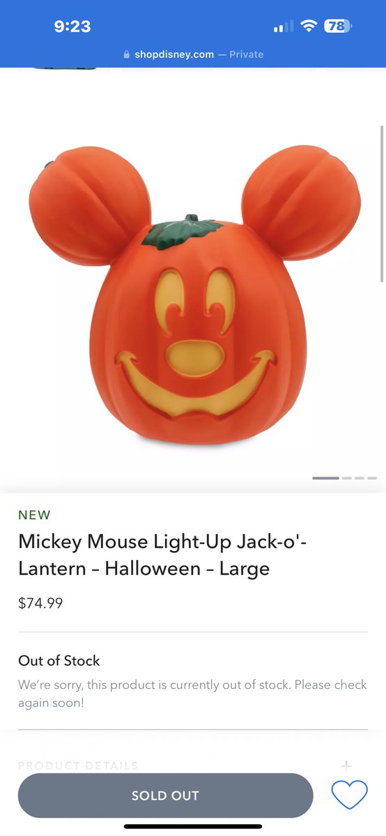 beca_solis's tweet photo. PLEASE Tell me you will Restock 😭😭 @shopDisney https://t.co/VSsUKlol8f