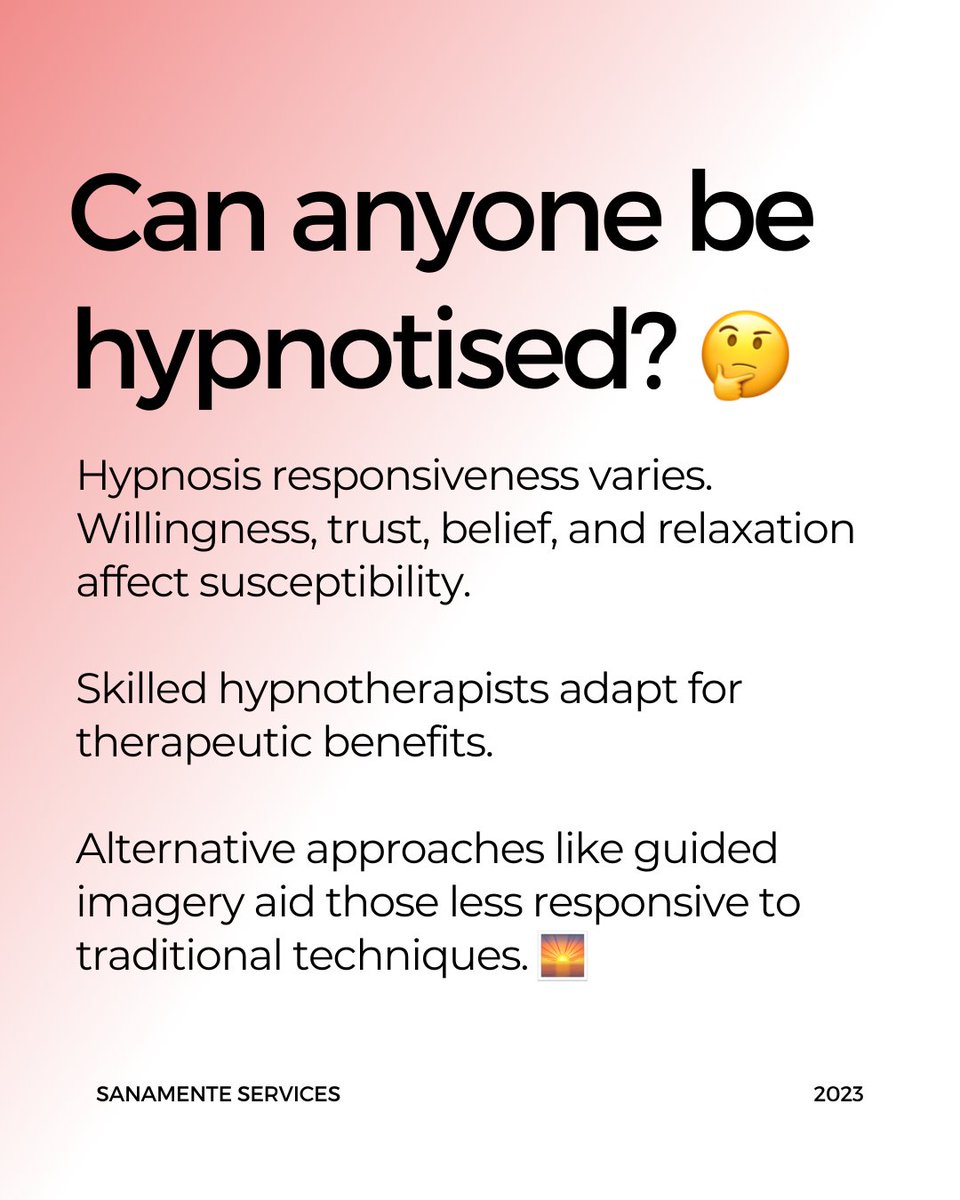 SanaMente Hypnotherapy (@sanamentehypno) on Twitter photo 