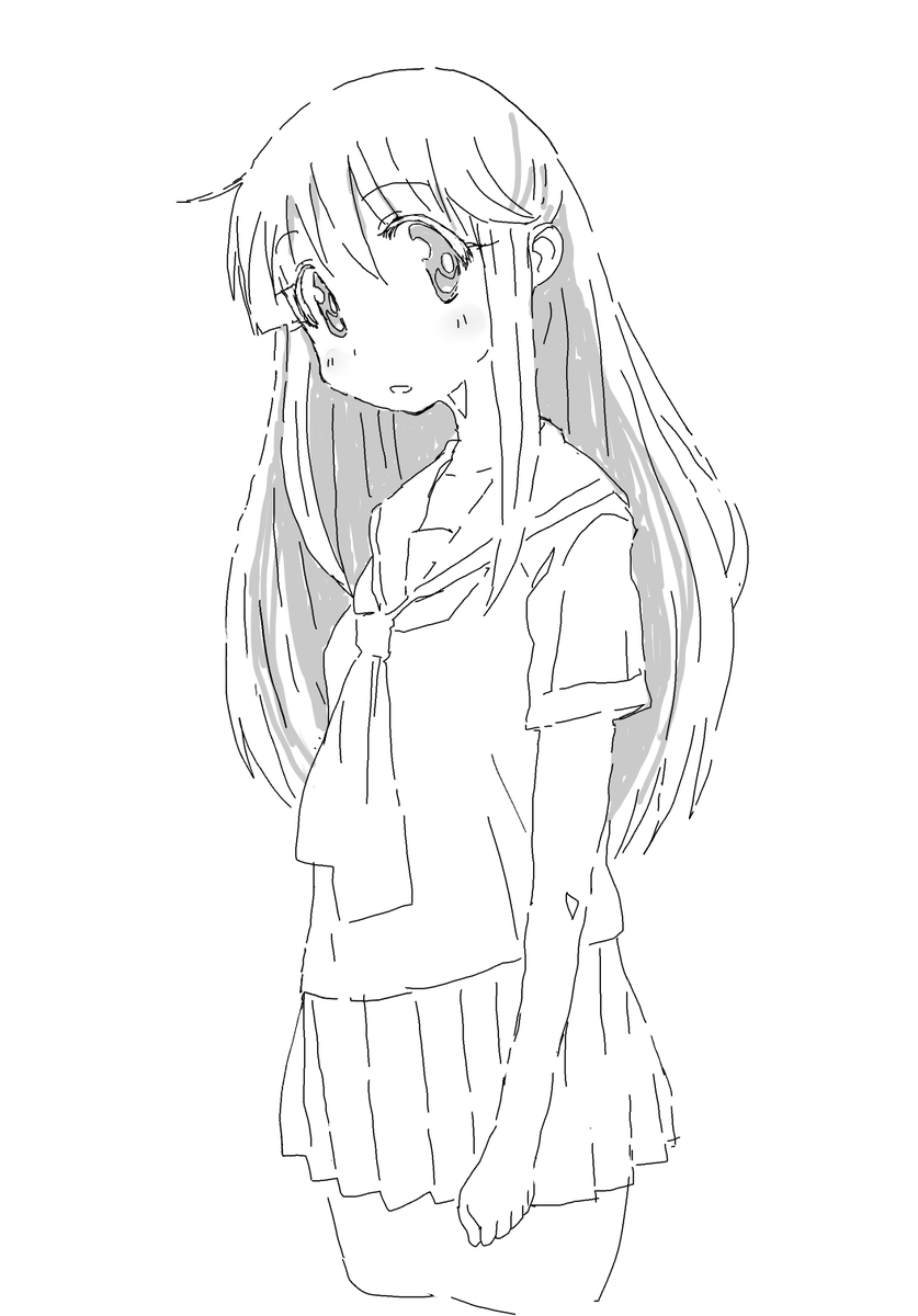 「#これを見た人はセーラー服の画像を貼れ」|しばいぬのイラスト