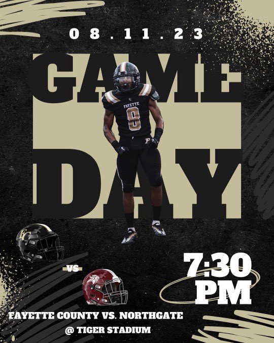 It’s GAME WEEK!!! Go TIGERS! 
<a href="/nickcoachd42/">Nick Davis</a> <a href="/FootballFayette/">Fayette County Football</a>