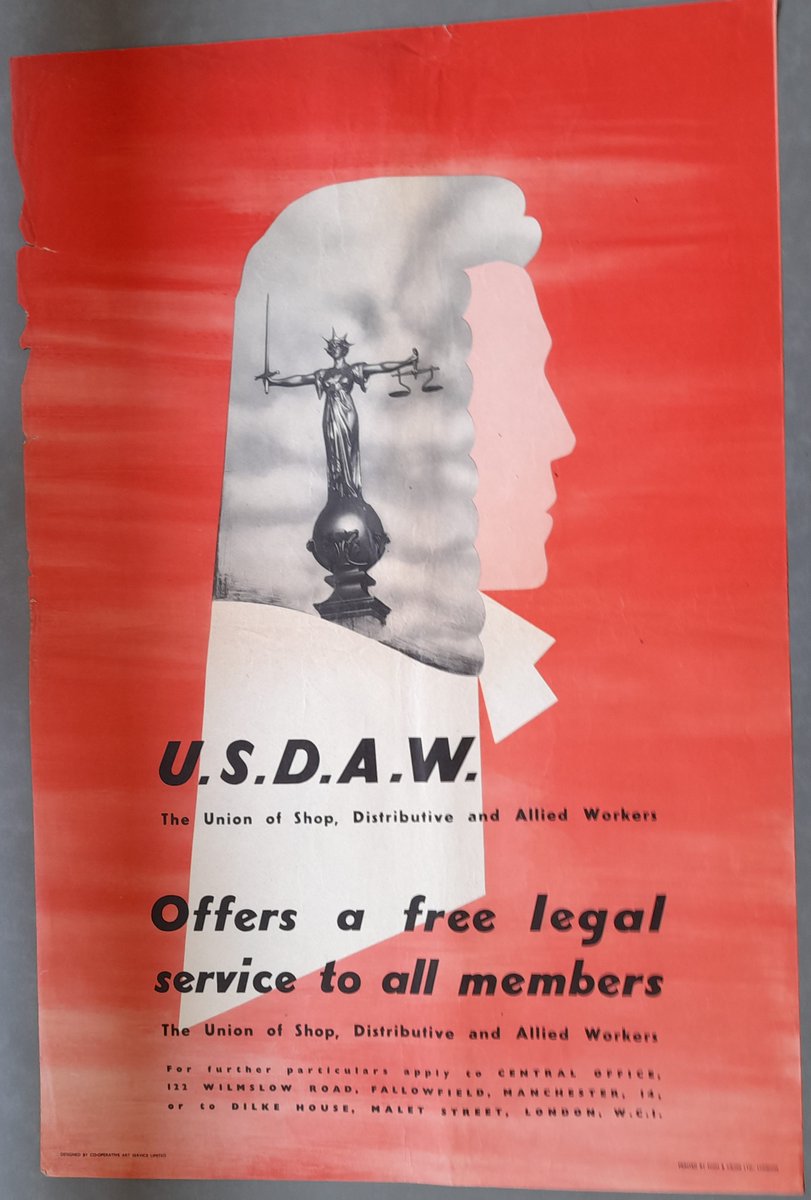 Just discovered these great @UsdawUnion posters. There are no dates, I wonder if they are part of a promotion when the union was formed (following a merger) in 1947?