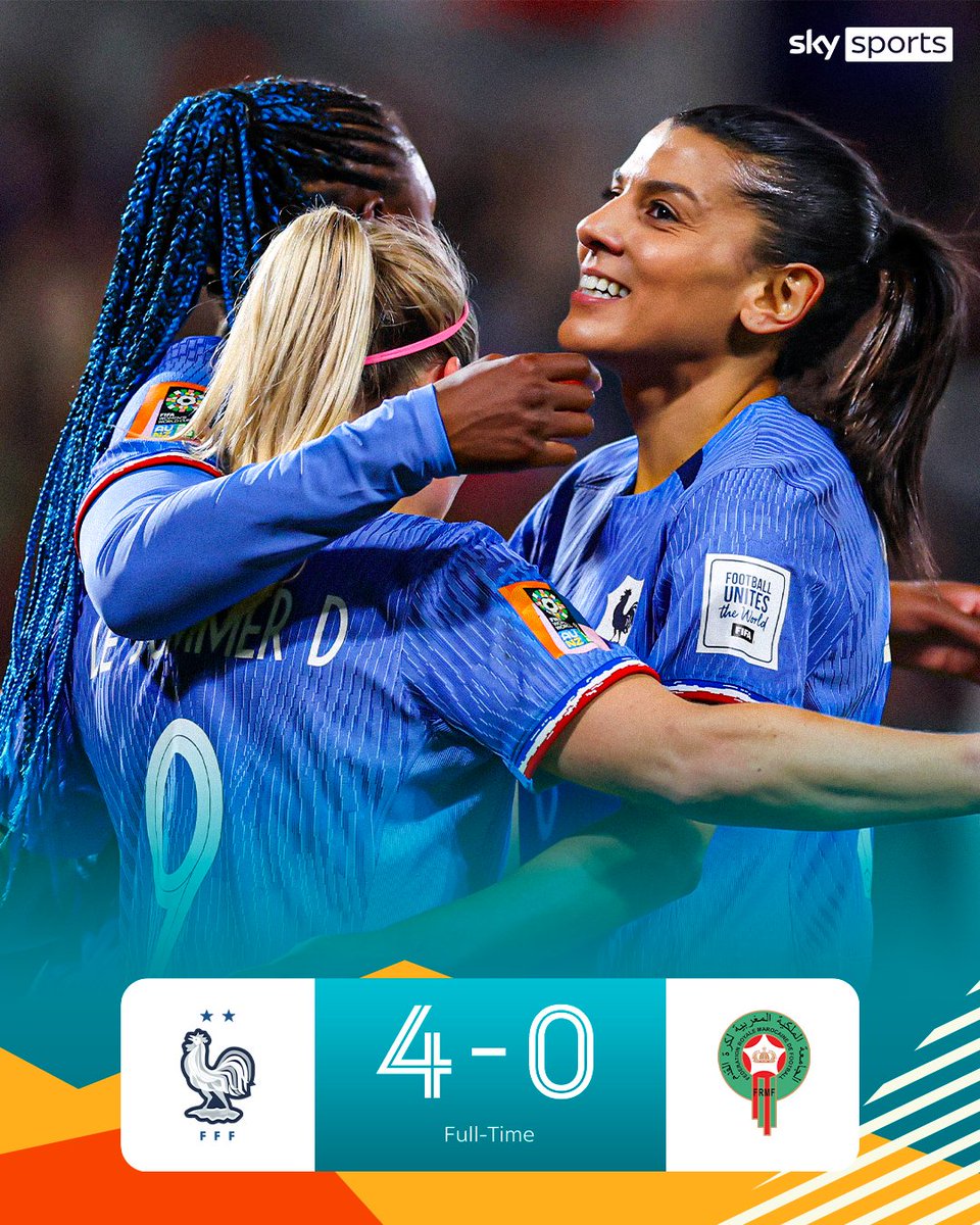 allmufcfans's tweet photo. France will face Australia in the #FIFAWWC quarter-finals after beating Morocco 4-0! ???? https://t.co/4YfI3lUsbJ