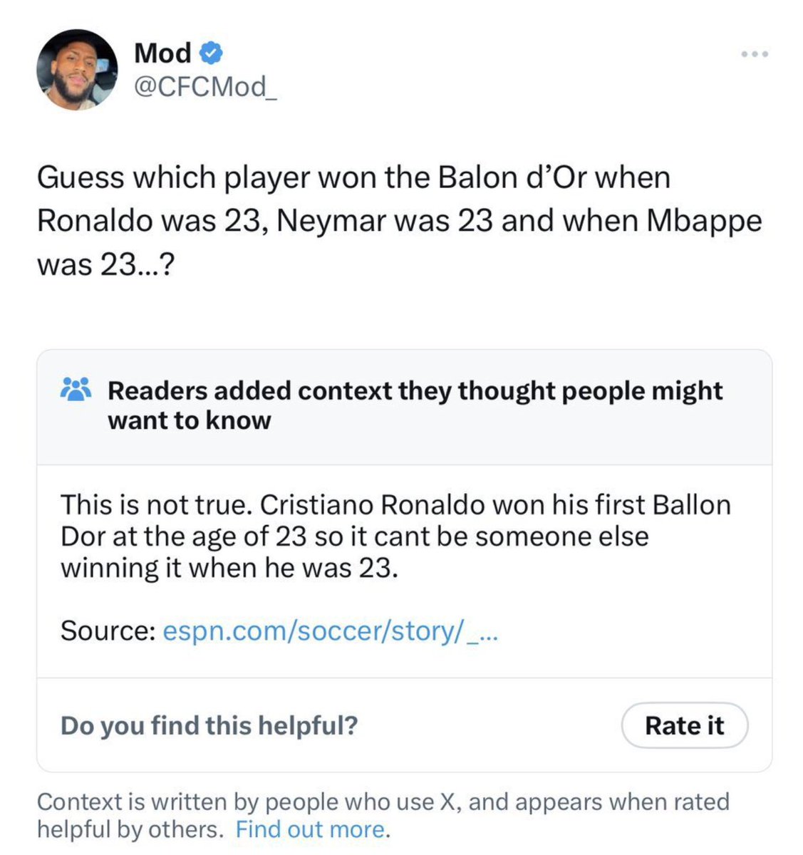 TroIIFotbaII's tweet photo. Its always Messi fans uneducated, illiterate, and lowbrow. The guy won World Cup and his fans making Fake stats to make him relevant. https://t.co/0q7OV5U3sO