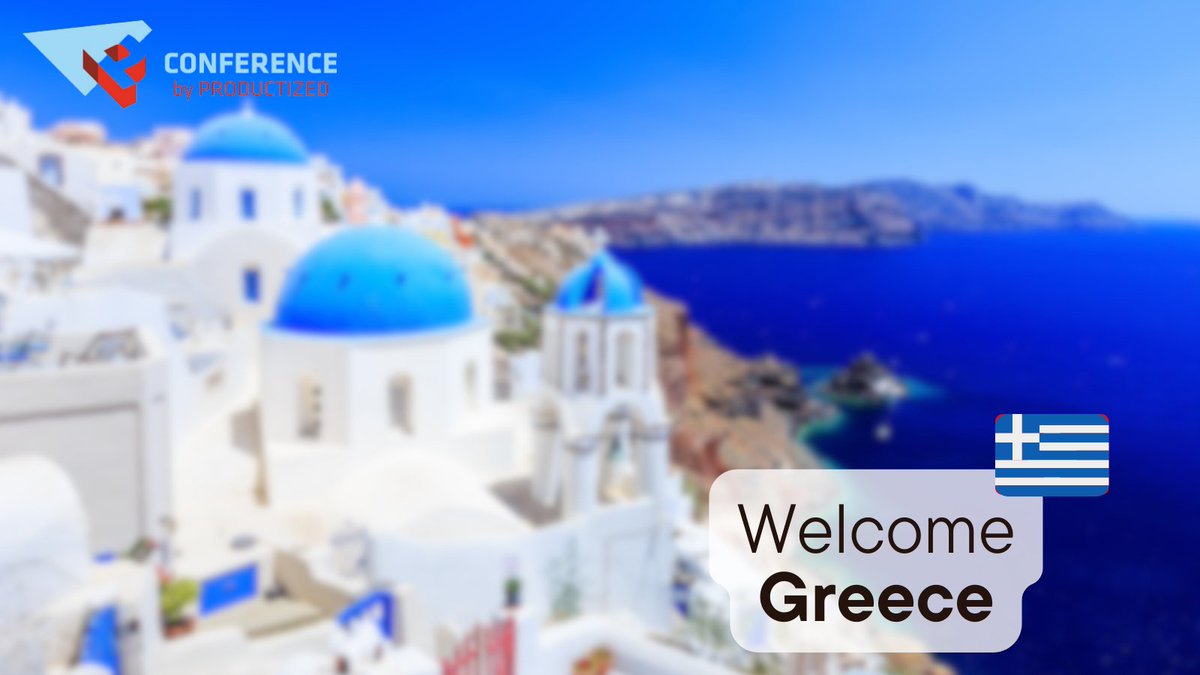 ProductizedConf's tweet image. 🌍 Welcome, Greece, to our thriving community! Καλώς ήρθατε στην κοινότητά μας! #Productized23 #SummerPosts #CommunityWelcome