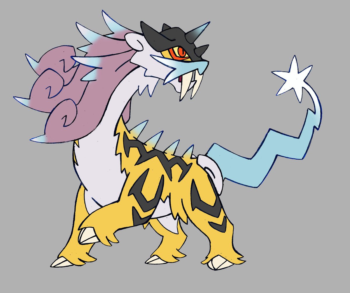 They made the long neck fanmade Raikou! 
#pokemonpresents #scarletandviolet