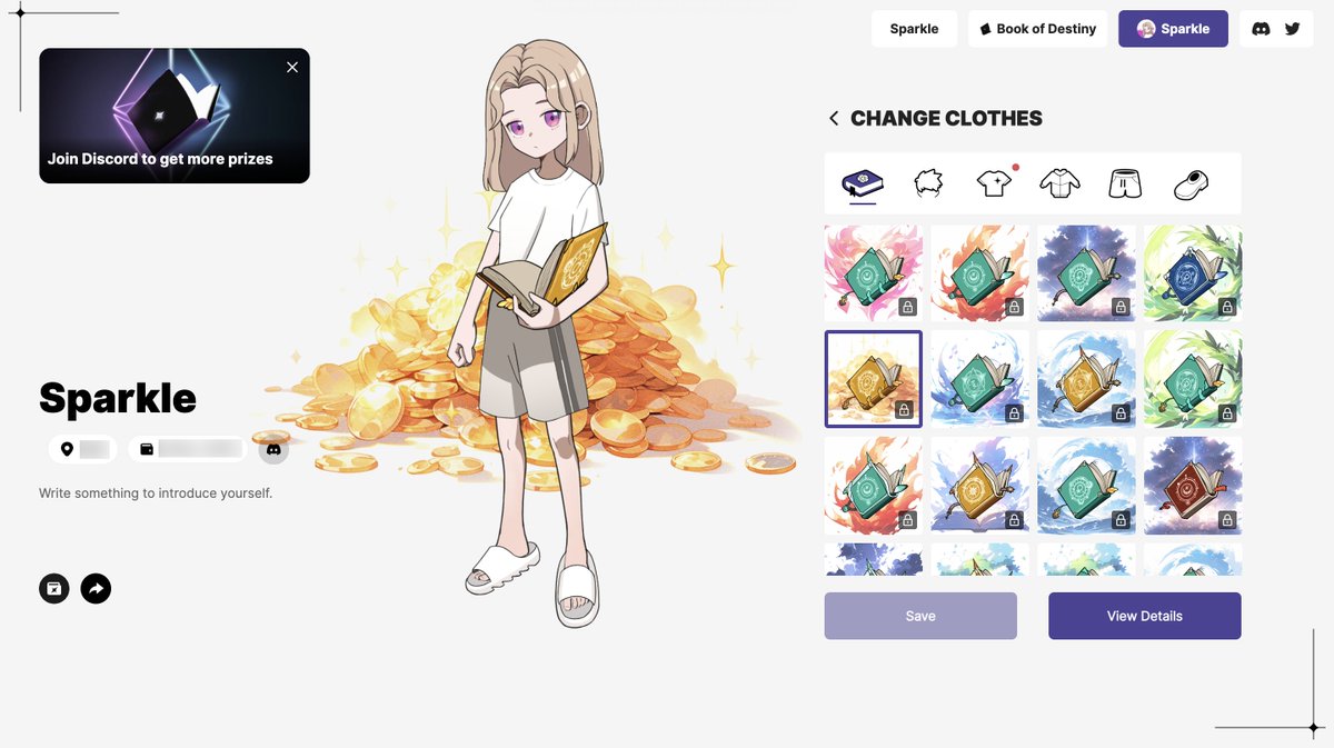 sparklefun2023's tweet photo. 💥 Share your Book of Destiny! 💥
🪄 Reward: Magic item
We will reveal our magic item. What magic power does it possess? 🤫
📌 As Book of Destiny holds magical power.
🔮 Are you the lucky ones who received it? Come and share your Book of Destiny! 🔥
How to participate? 🤩🤩🤩
1⃣️ Quote this Tweet and upload your Book of Destiny or one that you dream of having (suggest include your PFP). Get creative!
2⃣️ Guess what magical power your Book has and share! 🧙 (For example, what could "Life" or "Knowledge" does? Use your imagination!)
3⃣️ Tag @sparklefun2023 #BookofDestiny!