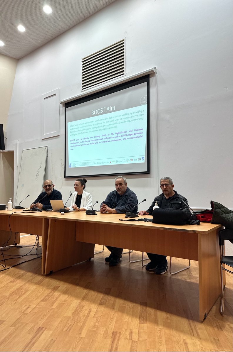 BOOST_ProjectEU's tweet photo. 🚨Our coordinator AUTH presented the BOOST Project at the AGROTOUR Conference in Florina, Greece! Learn about the BOOST aims, goals and progress by reading the full article on our website➡️https://t.co/UqZW61SIlC
#BOOSTProject #PrecisionAgriculture #ErasmusPlus #Agribusiness https://t.co/hMddCpLVue