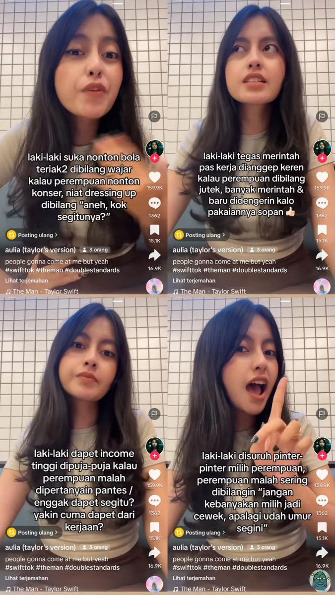 CW // TIKTOKI
💚 Indonesia masih pegang sistem patriarki😂