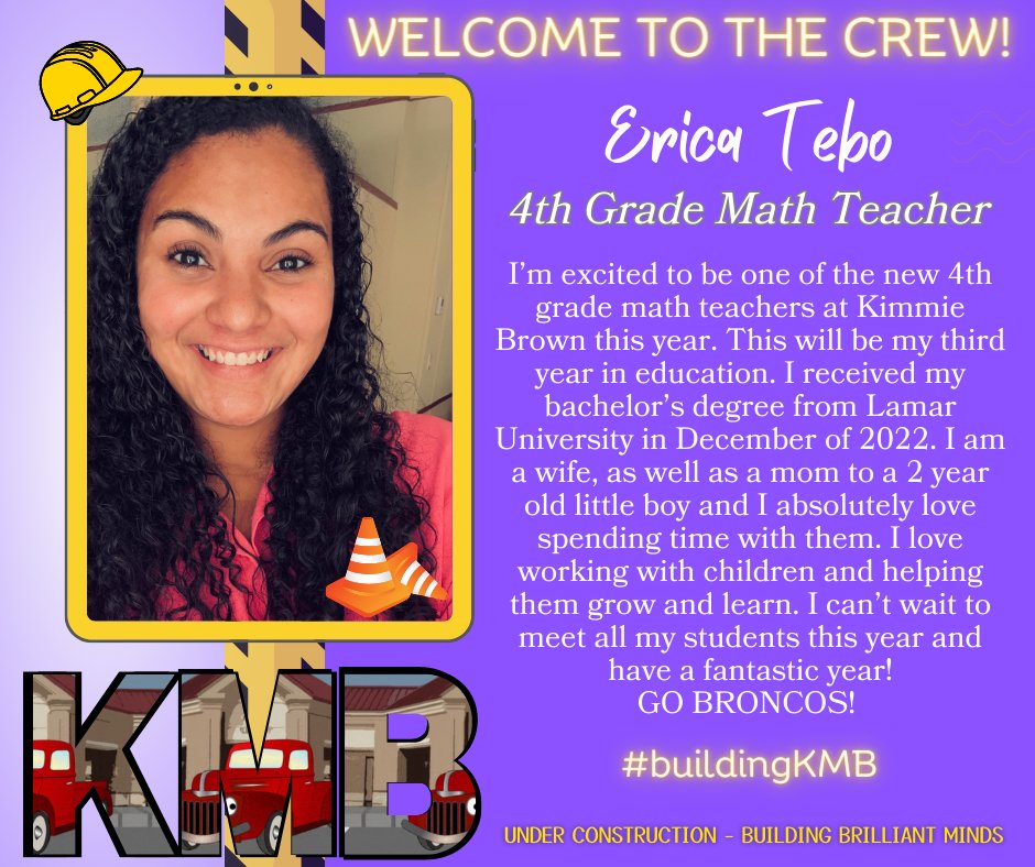 KMBElementary's tweet photo. Welcome, Ms. Tebo! #buildingkmb https://t.co/6MtvnRn8Yt