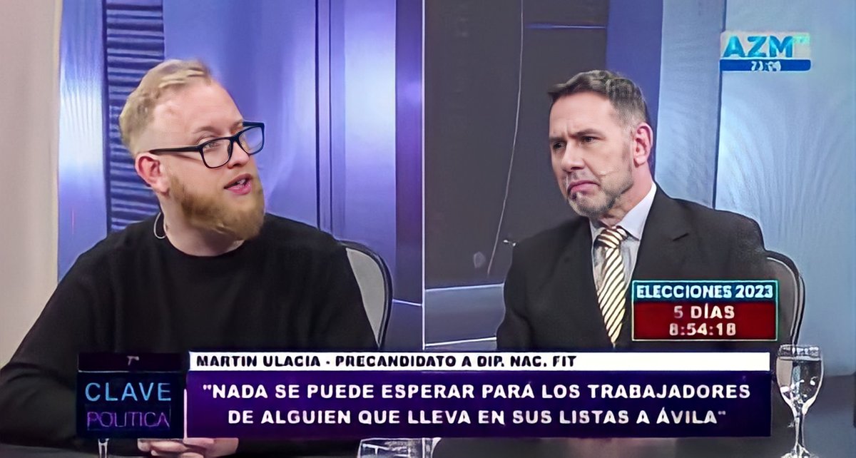 martinulaciaok's tweet photo. 📺 Algunos momentos de la entrevista-debate de ayer en el programa "Clave Política", por @canal9patagonia. 
En breves va completa por YouTube ✅ https://t.co/NzzLCnSbAt
