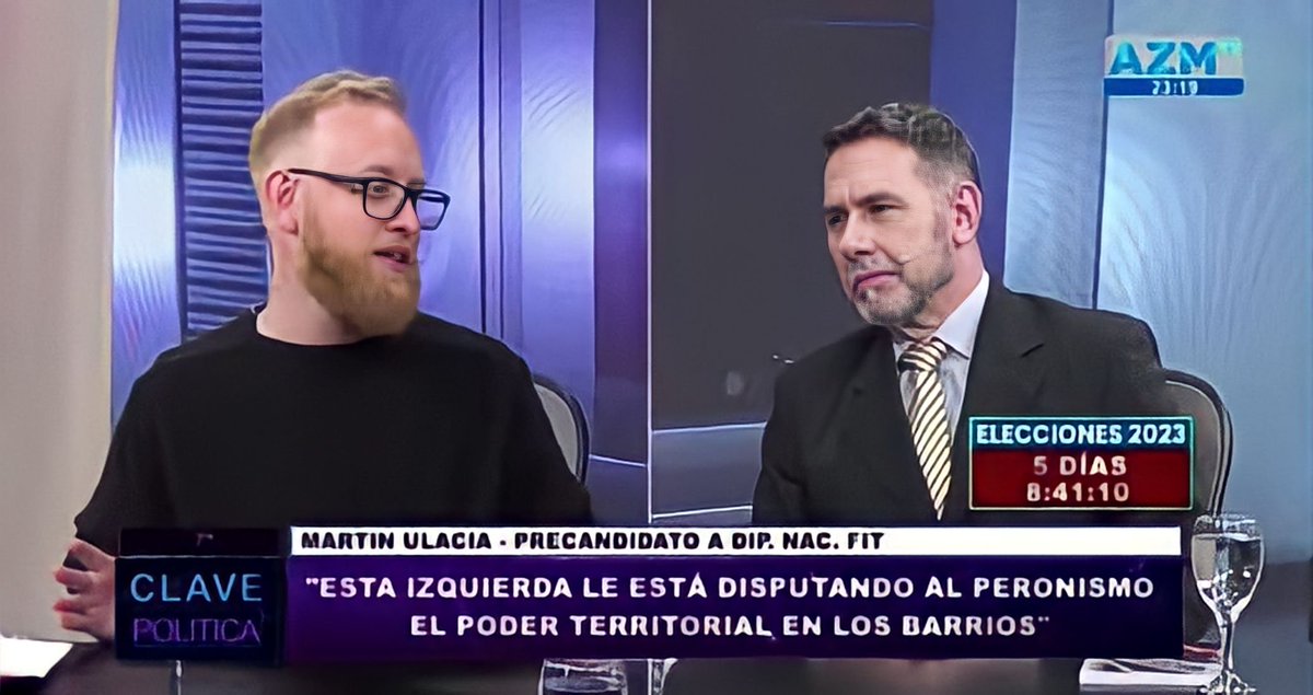 martinulaciaok's tweet photo. 📺 Algunos momentos de la entrevista-debate de ayer en el programa "Clave Política", por @canal9patagonia. 
En breves va completa por YouTube ✅ https://t.co/NzzLCnSbAt