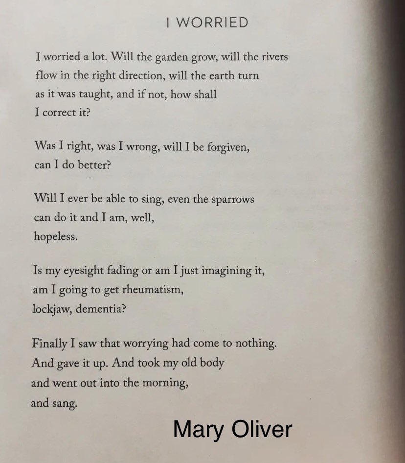 WriterACMcHugh's tweet photo. Mary Oliver mood

Was I right, was I wrong, will I be forgiven,
can I do better? https://t.co/RYERxzzJOB