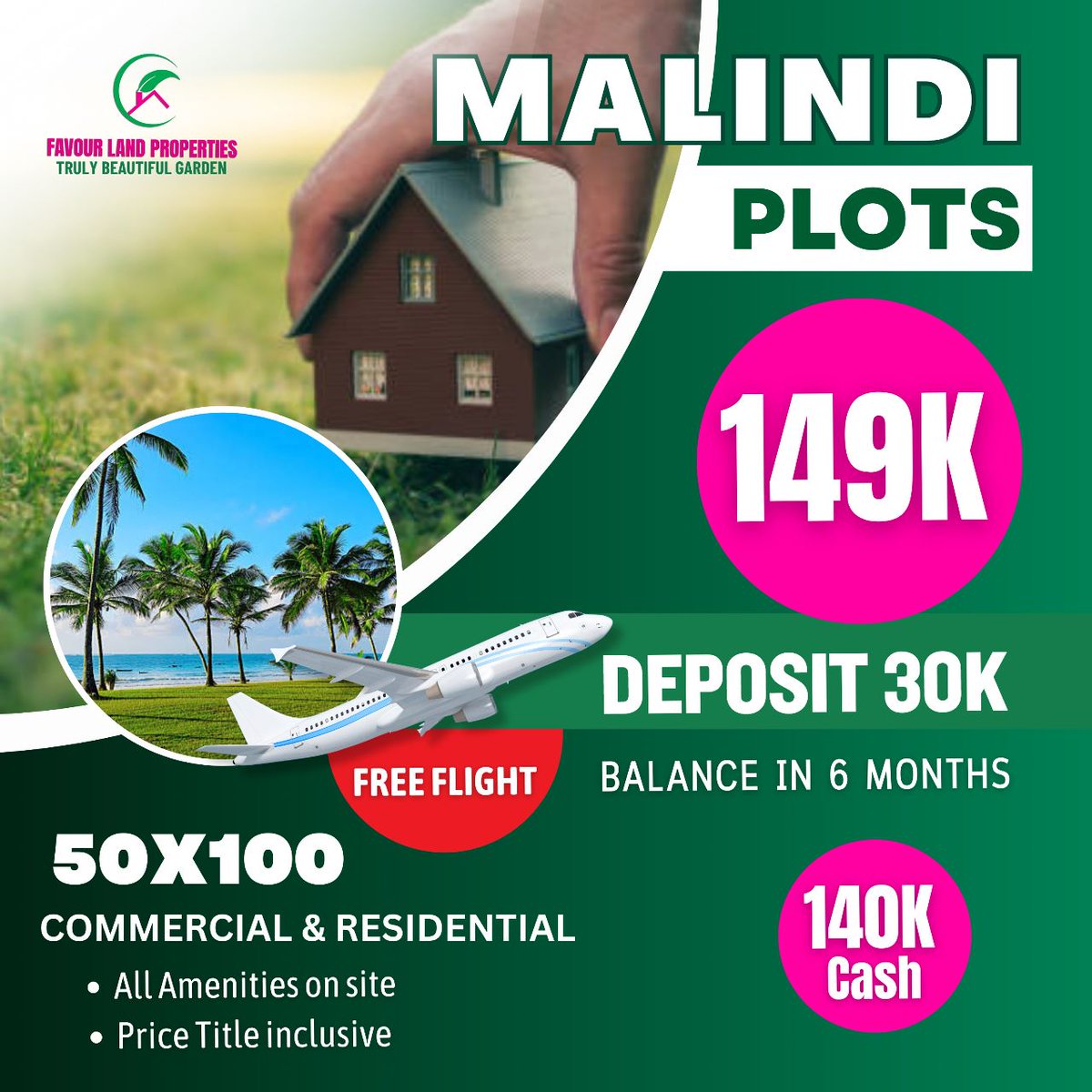 SharleenWa49612's tweet photo. Looking for good land in MALINDI? LOOK NO FURTHER. MALINDI GARDEN  PHASE 3 AT A GROUND BREAKING DISCOUNT OF KSH 149,000. For the first 10 buyer's 
WITH TITLE DEEDS. https://t.co/KtqQlKMB1v