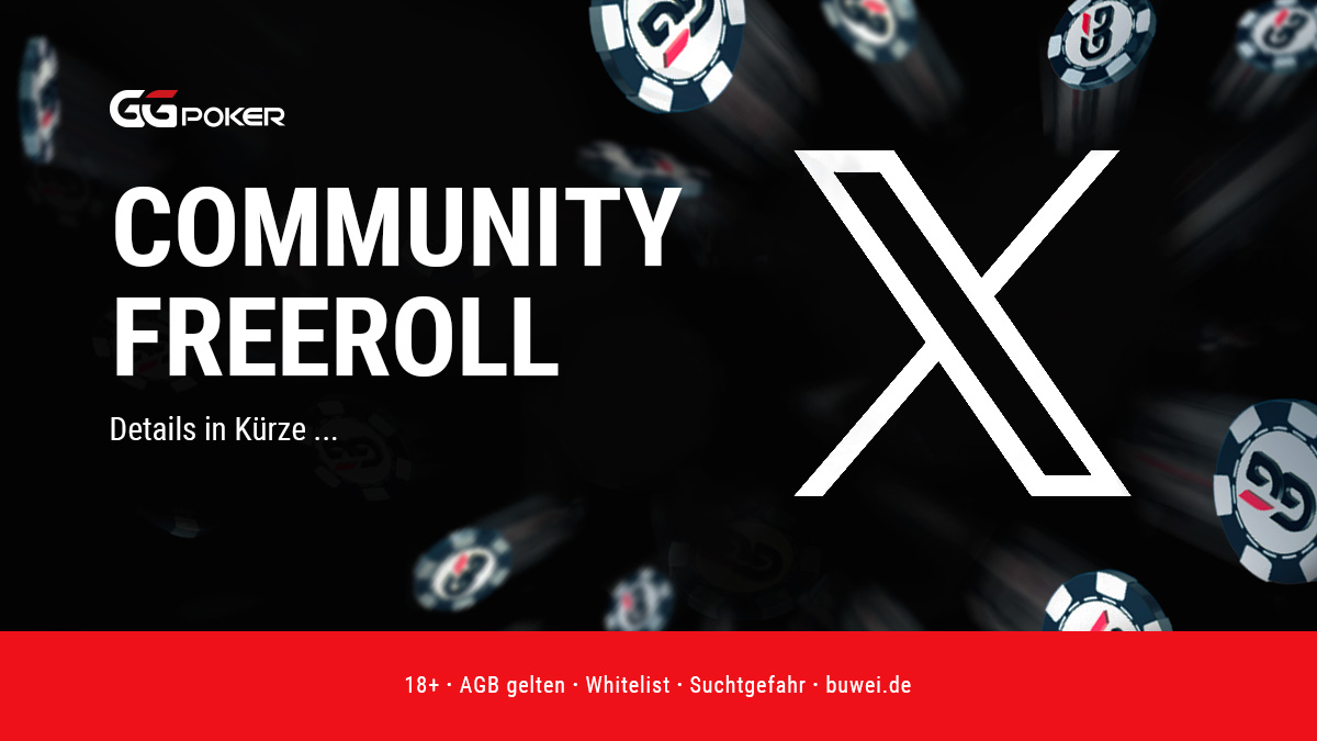 GGPokerDE's tweet photo. 🔔 Auch diesen Freitag gibt es wieder ein 1.000€ #Community 🆓 #𝐅𝐫𝐞𝐞𝐫𝐨𝐥𝐥 auf @GGPokerDE😍

🆙 #ggpokerde #freeroll #bankrollboost #risikofrei https://t.co/gva4lejrQB