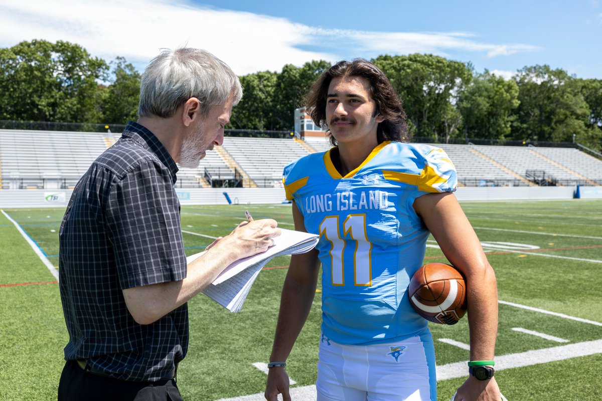 LIUSharksFB's tweet photo. Media availability with Newsday ahead of Tuesday's practice!

@Newsday @bheyman99 https://t.co/TiZ13wmSuO