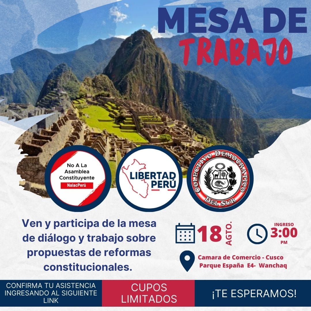 ColDemSur's tweet image. #Atención 📷 Seguimos adelante con el Plan Nacional de Propuestas de Reformas Constitucionales. 📷
Inscríbete en este link para el debate de reformas de las 3:00 pm 📷
forms.gle/B37wTfFHV9W6ys…
El ingreso al Foro de las 6:00 pm en libre.
¡Vamos Cusco democrático!  📷