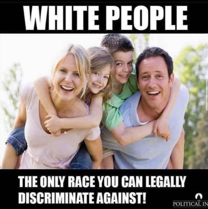 #PeriklesDepot 

🚨Racism from Dem's MUST END! 

🔥The Constitution says you can't  but our Government's and Institutions (Colleges, Schools, Companies, Various levels of Government, Non-profits) all Advocate for and Discriminate against White People (and sometimes Asians)