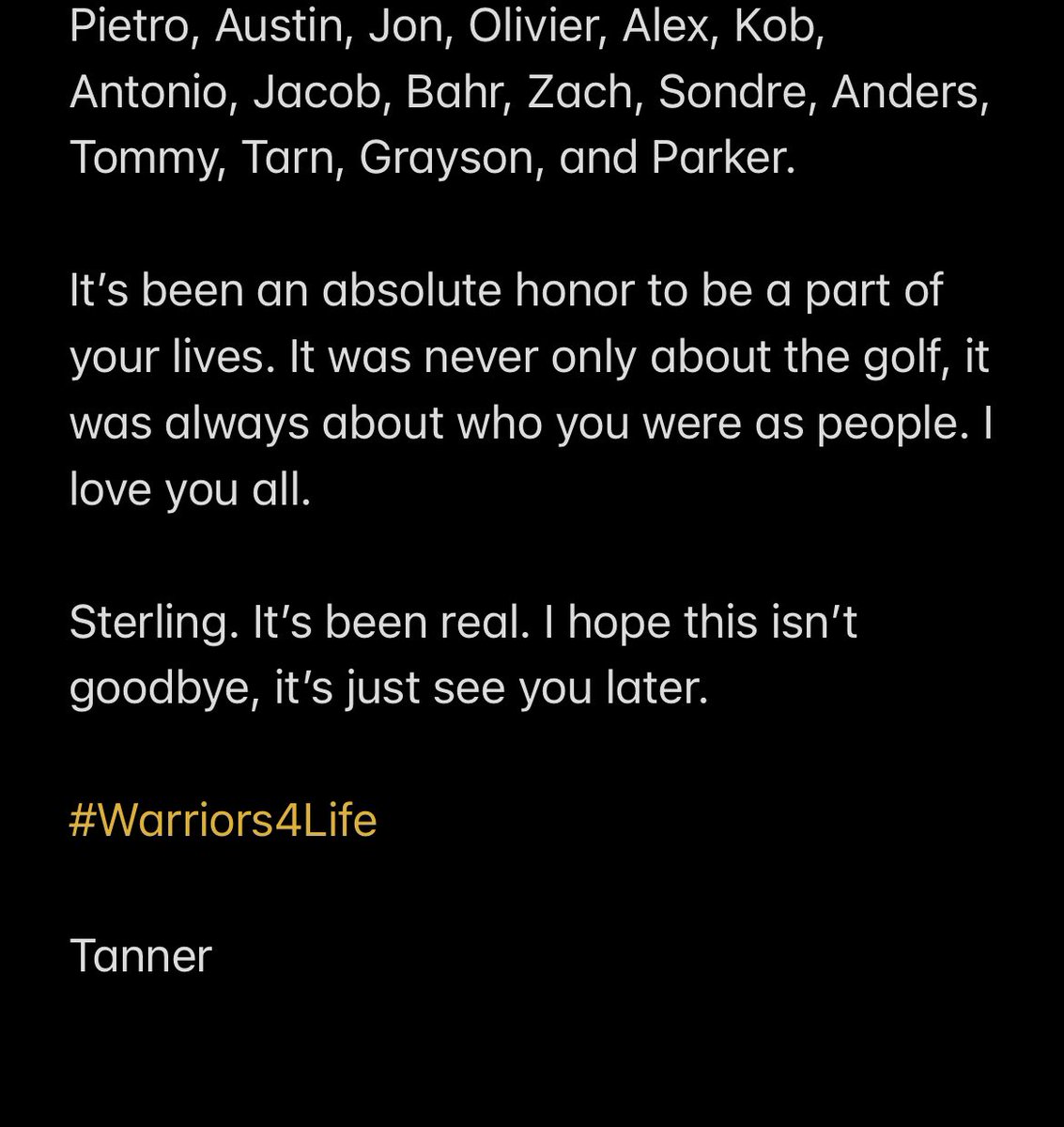 tgeorge15's tweet photo. Dear Sterling, Thank you. #SwordsUp⚔️⚔️ https://t.co/YtvH4URYqI