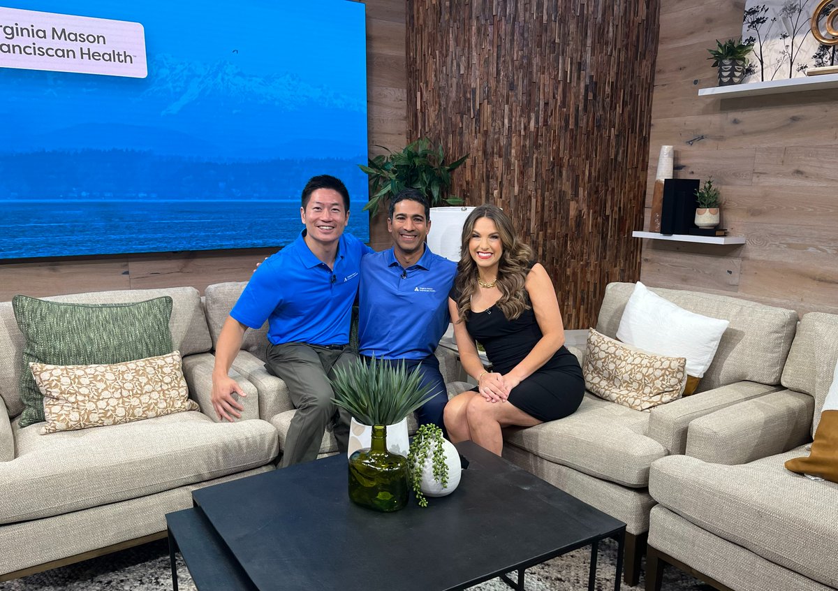 Take a behind-the-scense look at Dr. Philip Louie and Dr. Venu Nemani's recent interview with @NewDayNW to discuss the Spine Team from Virginia Mason Franciscan Health at the Boeing Classic. Stay tuned for the full interview coming later today!