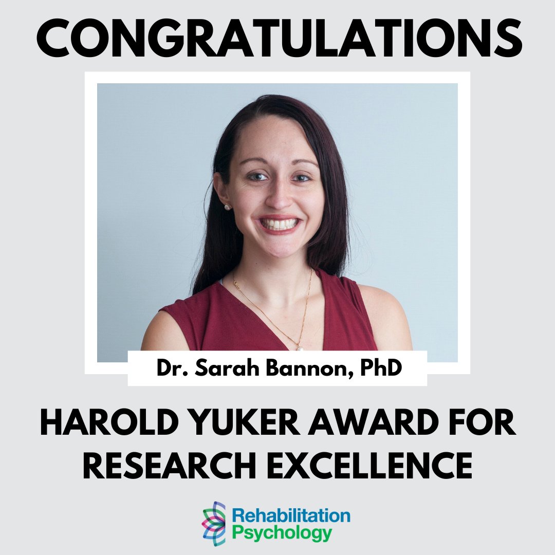 [1/4] Please join us in CONGRATULATING Dr. @sarahbannonPhD and her colleagues for receiving the APA Division 22 Harold Yuker Award for Research Excellence! This award recognizes their work describing individual’s PERCEPTIONS of factors linked to resilience div22.org/awards-overview