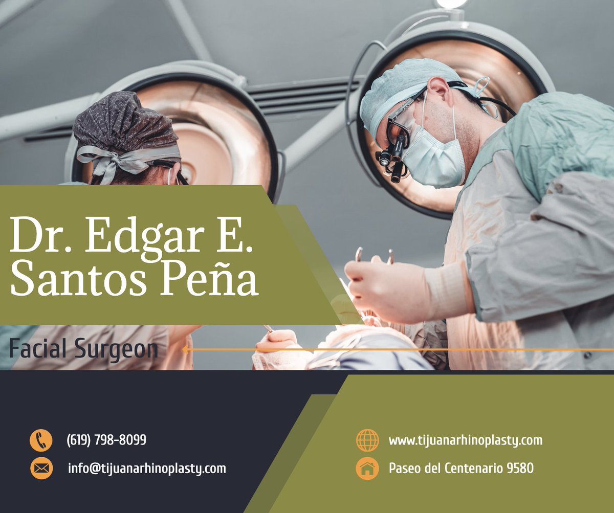 strictlyfaces's tweet photo. Dr. Edgar E. Santos | Facial Plastic Surgeon
https://t.co/1xDZIUa79P
Tijuana Rhinoplasty in Tijuana, Mexico, is dedicated exclusively to facial plastic surgery. Dr. Edgar Eduardo Santos specializes in rhinoplasty and revision rhinoplasty.
#rhinoplasty https://t.co/fWFg3DCdh2