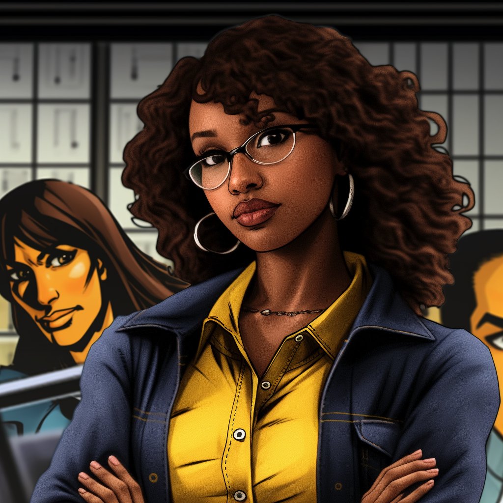 ShamashAran's tweet image. I asked Mid journey (An AI art platform) to make April O'Neil black, and they did a better job than the animated folks.

I wonder why so many people in Hollywood are worried about AI taking over their job?